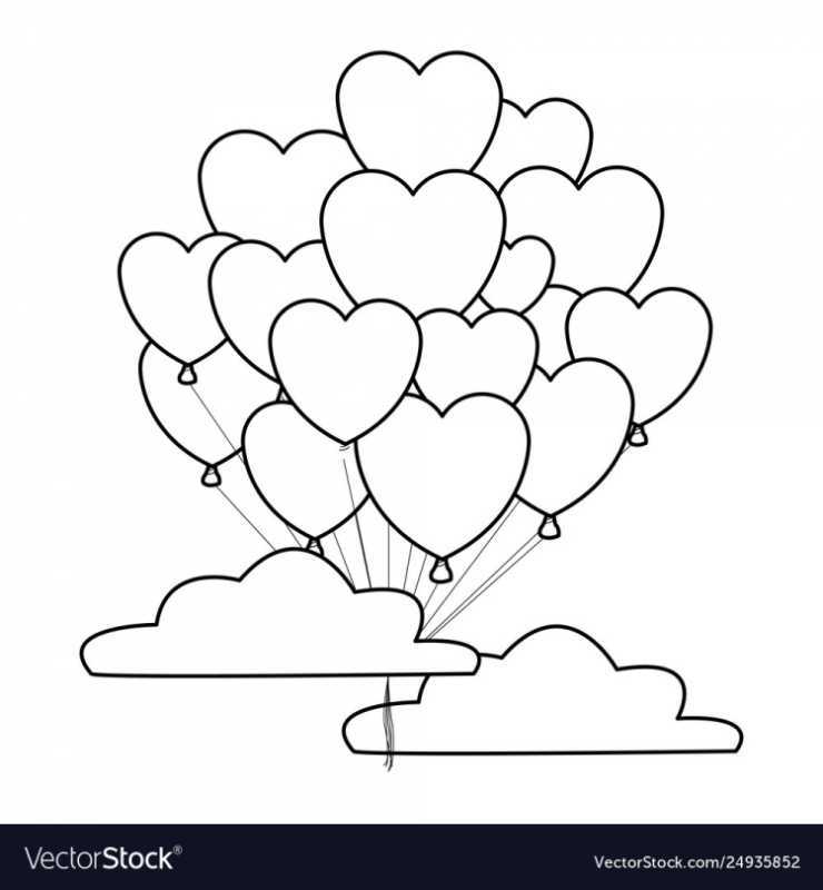 Воздушный шар раскраска