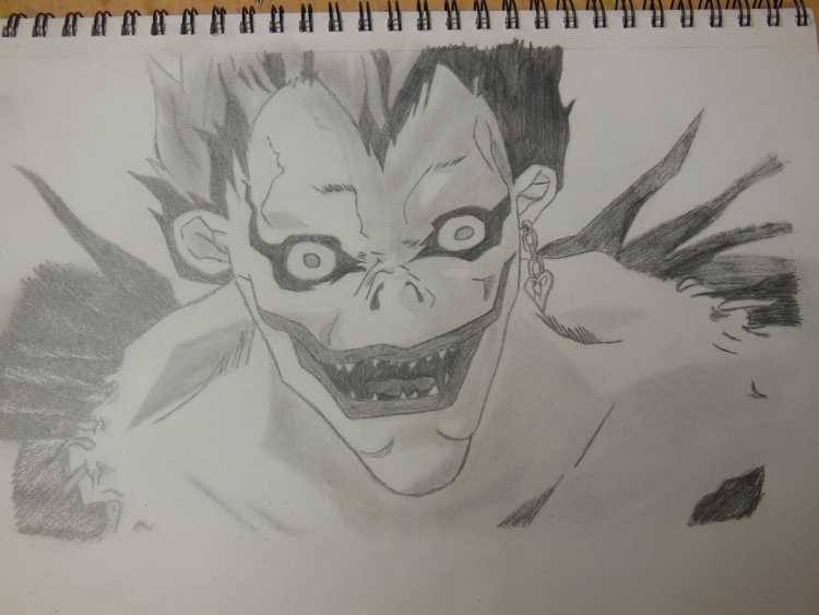 Нарисовать Рюка из тетради смерти