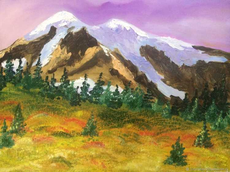 Горы рисунок