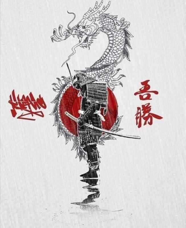 Самурай набросок