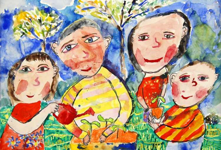 Семья рисунок