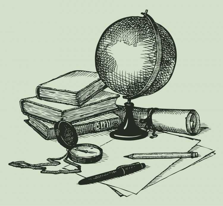 Натюрморт на тему географии