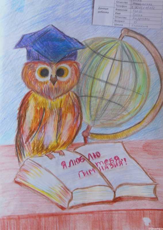 Рисунок на тему школа
