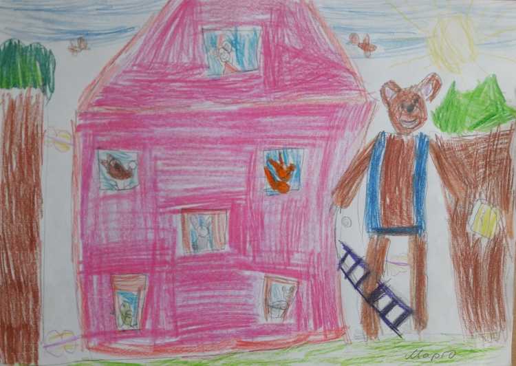 Рисование сказочный Теремок