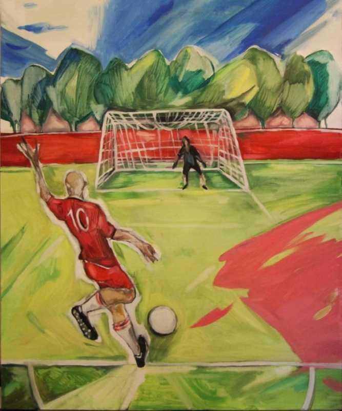 Открытка на тему футбола