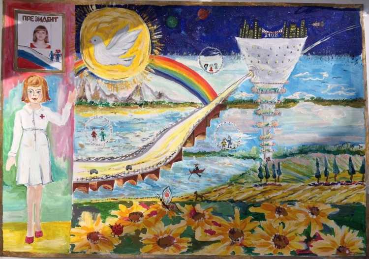 Взгляд на будущее России рисунки детей