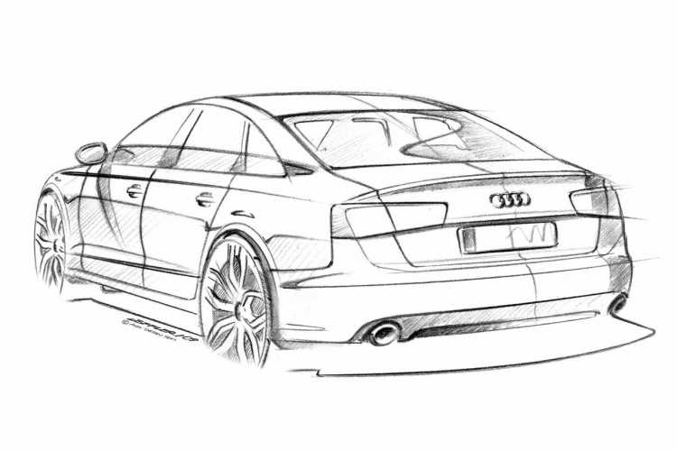 Audi a6 c5скетч