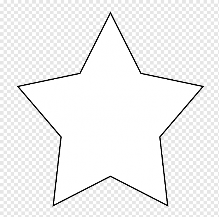 Контур звезда для вырезания