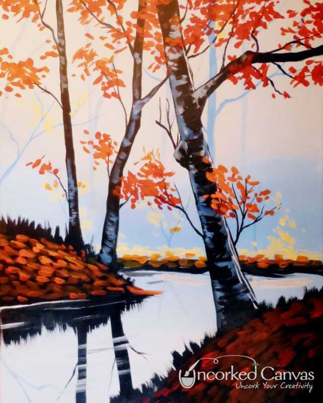 Правополушарное рисование осень