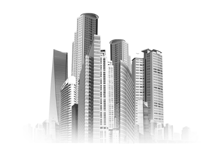 Здание на прозрачном фоне