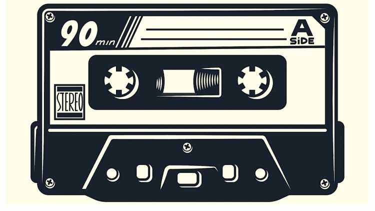 Кассетный магнитофон вектор