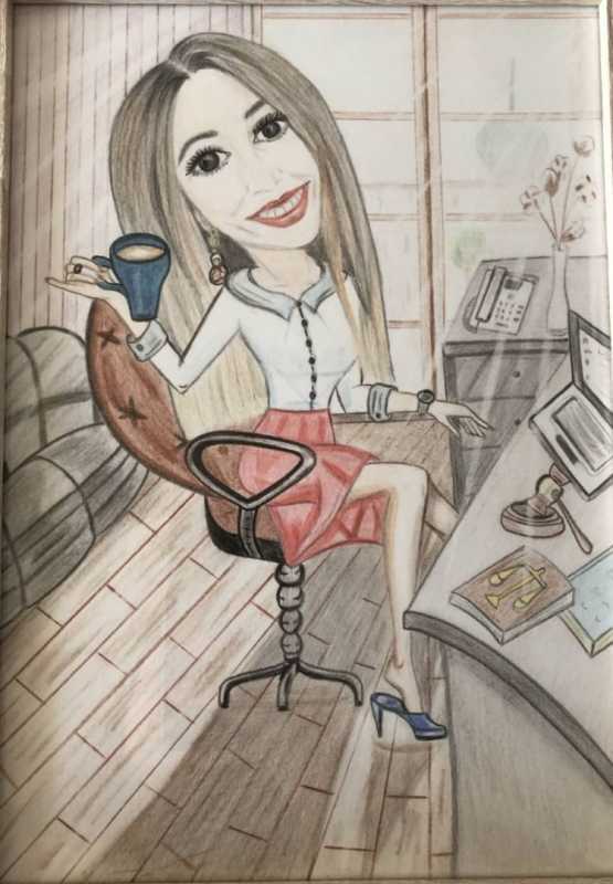 Адвокат карикатура карандашом