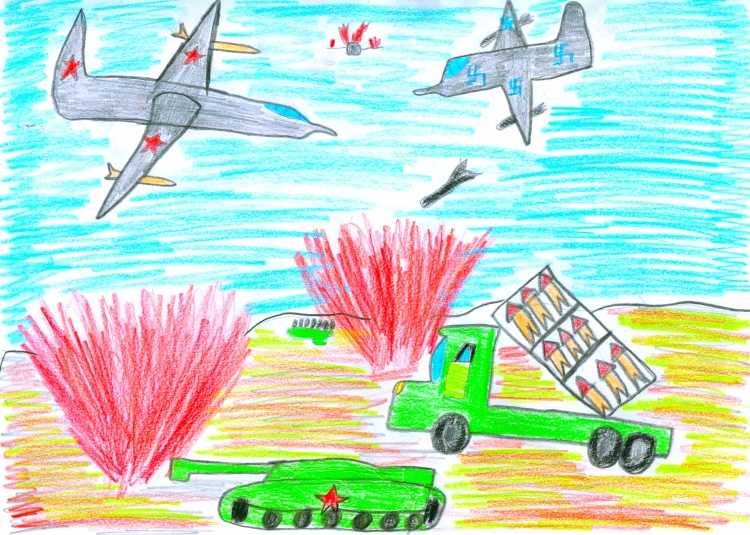Военные рисунки для детей