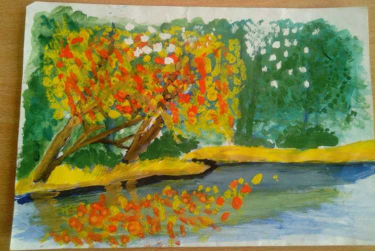 Рисунок на тему осенняя пора очей очарованье