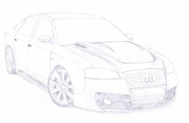 Audi TT рисунок