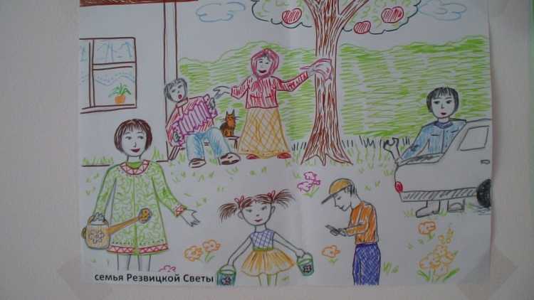 Рисунок на бытовую тему