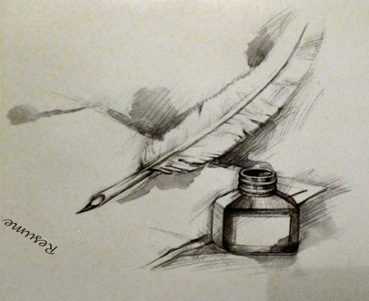 Перо для рисования чернилами