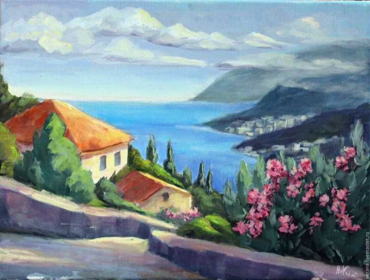 Крымские пейзажи акварелью