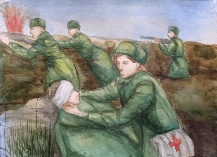 Рисунок на тему сопереживание о войне