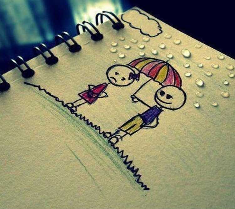 Рисунки для блокнота для девочек лёгкие