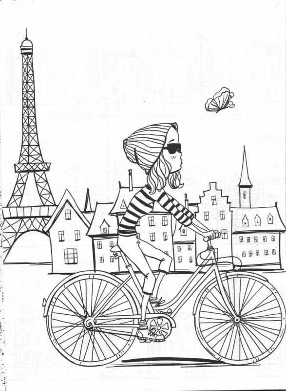 Раскраска Париж