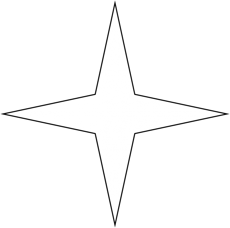 Четырехконечная звезда символ