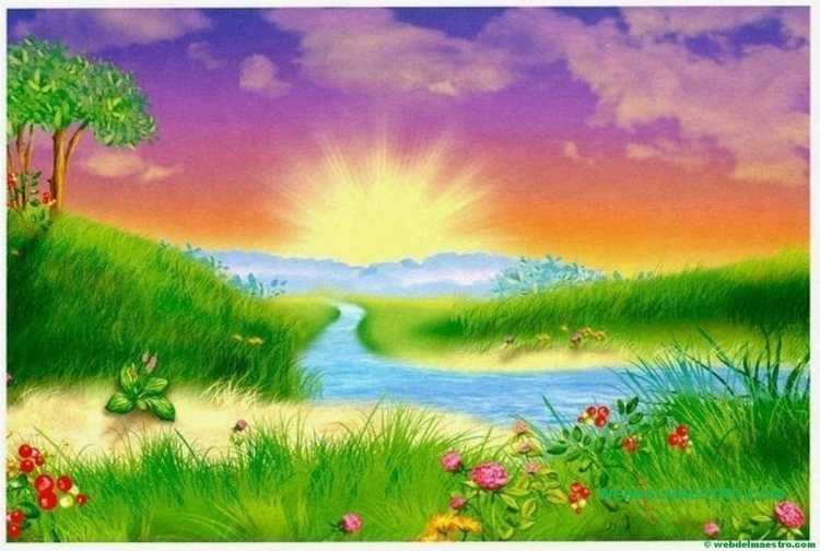 Летний пейзаж для детей