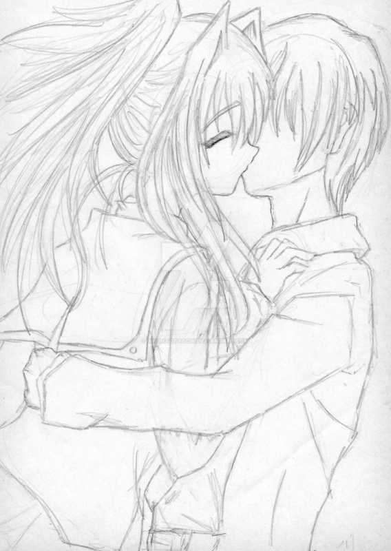 Рисовать аниме любовь