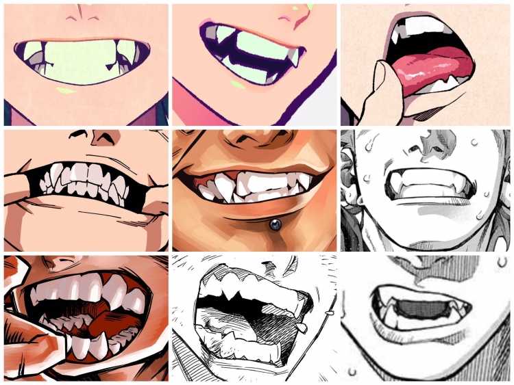 Аниме улыбка с зубами