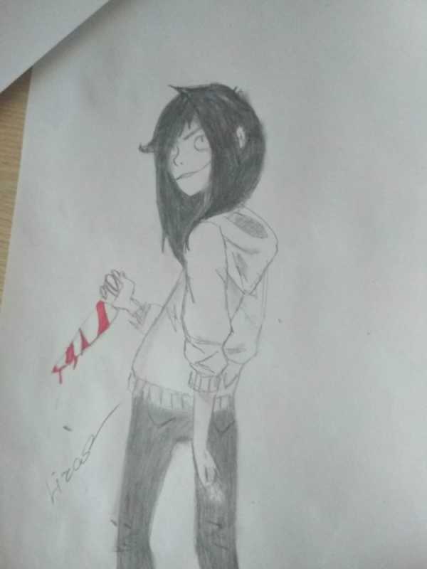 Раскраски крипипаста Джефф