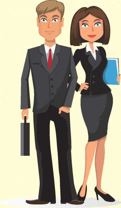 Мужчина и женщина мультяшная