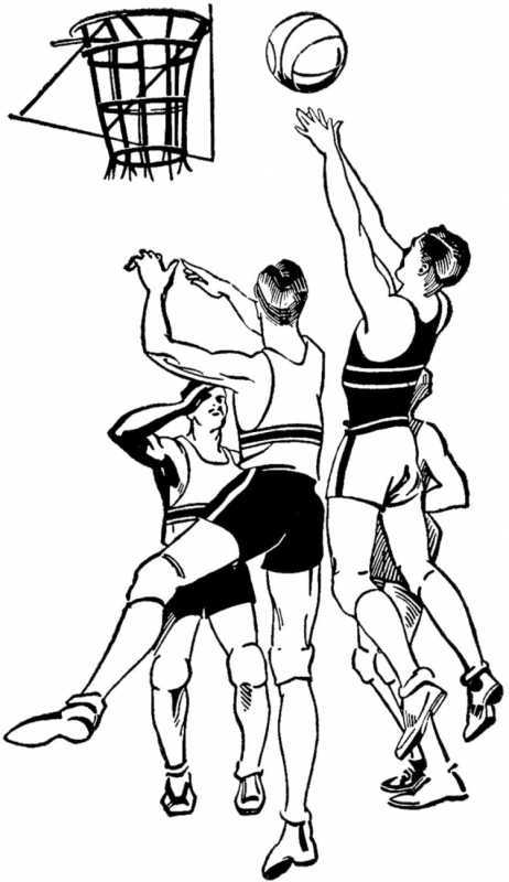 Баскетбольный мяч карандашом