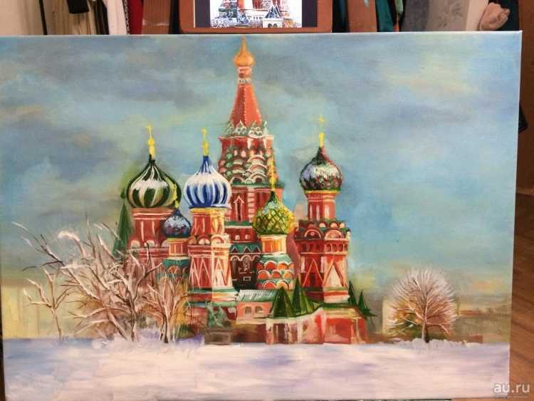 Достопримечательности Москвы карандашом