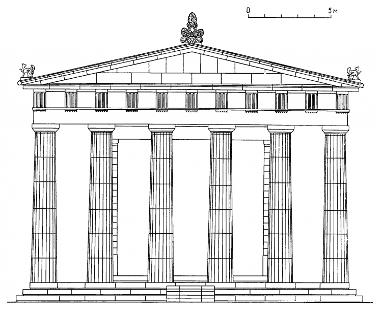 Парфенон храм Афины чертежи