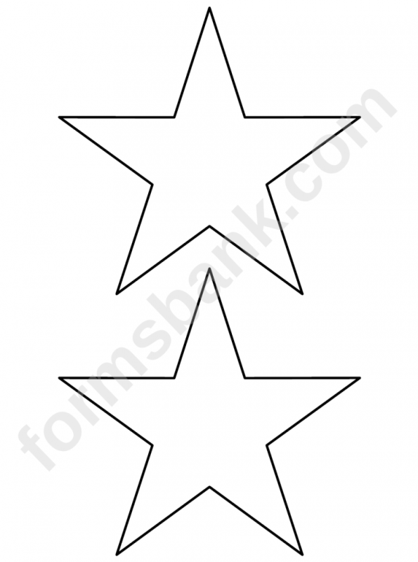 Звёздочки трафареты для вырезания