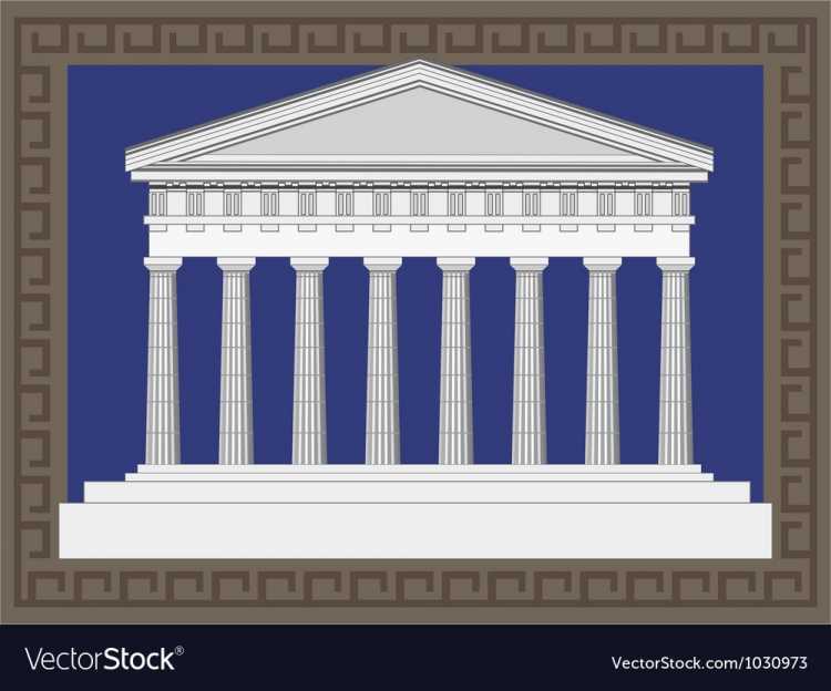 Фасад храма Эллады