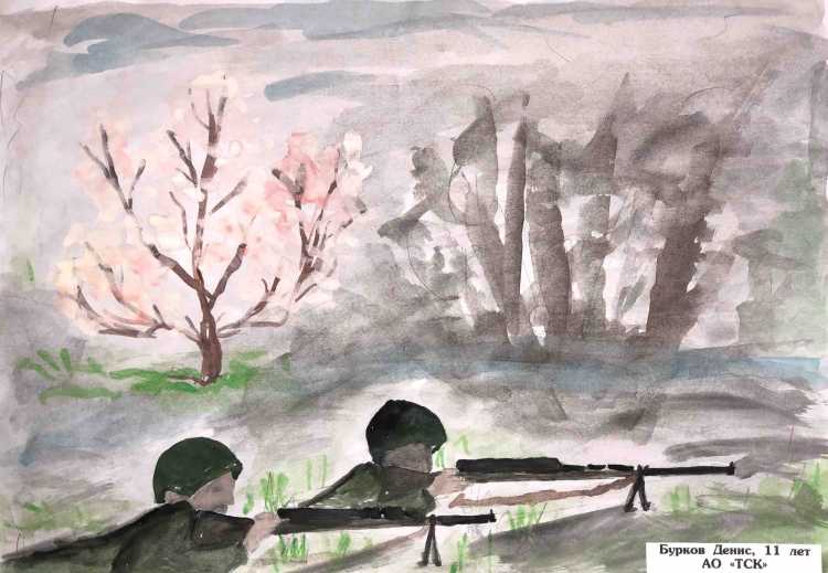 Битва под Москвой рисунок пастелью