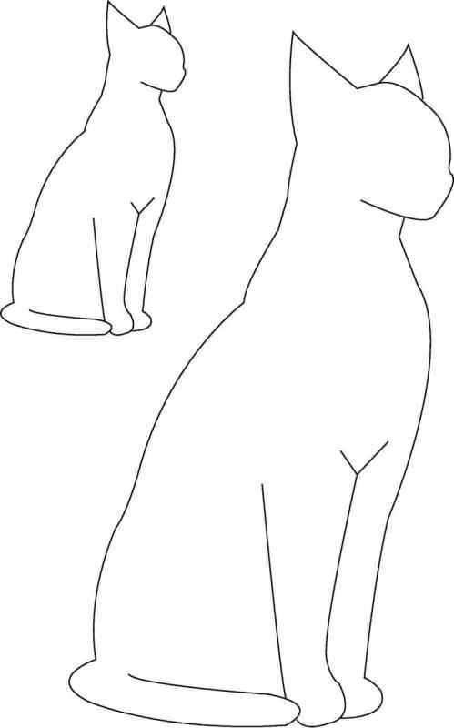 Контур кошки