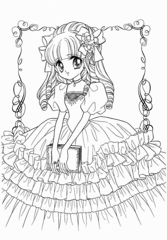 Раскраски аниме принцессы