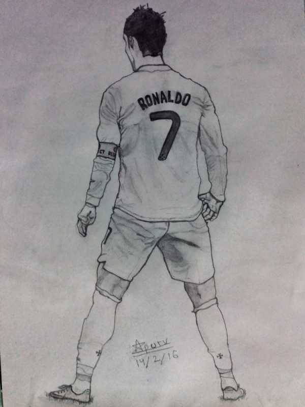 Футболист рисунок