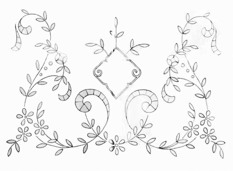 Узоры гладью