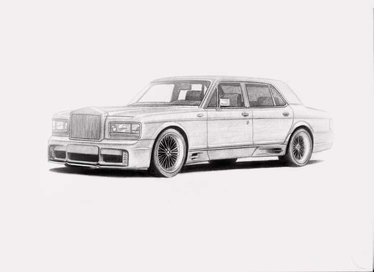 Раскраска Роллс Ройс Калинин