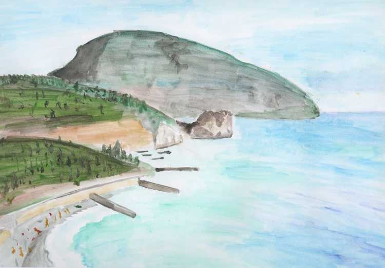 Крым пейзаж легко