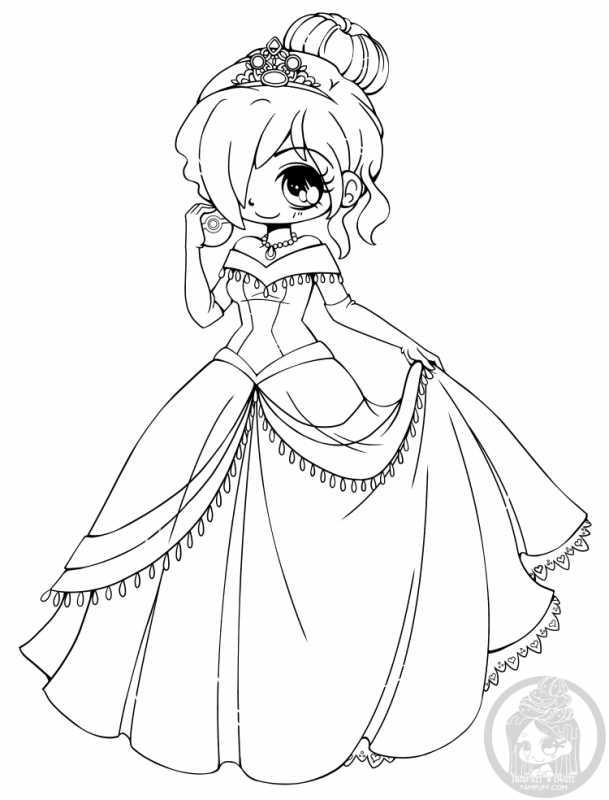 Раскраски милые для девочек принцессы