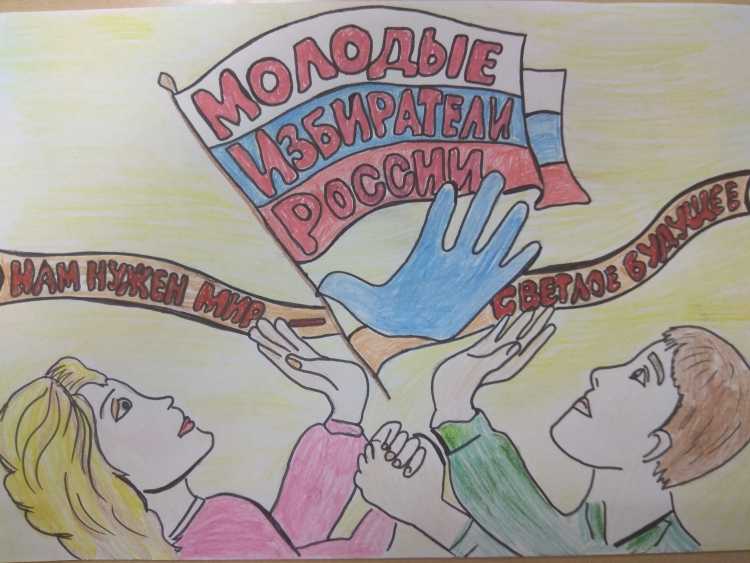 Молодежь и выборы плакат