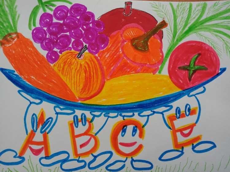 Рисунки на тему Азбука полезных продуктов