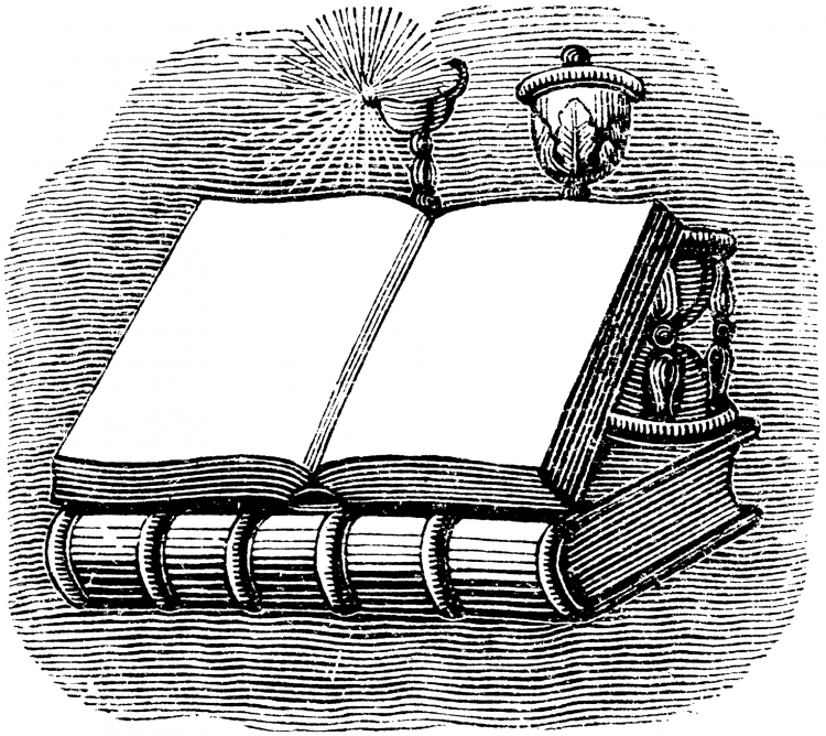 Рисунок раскрітой книги