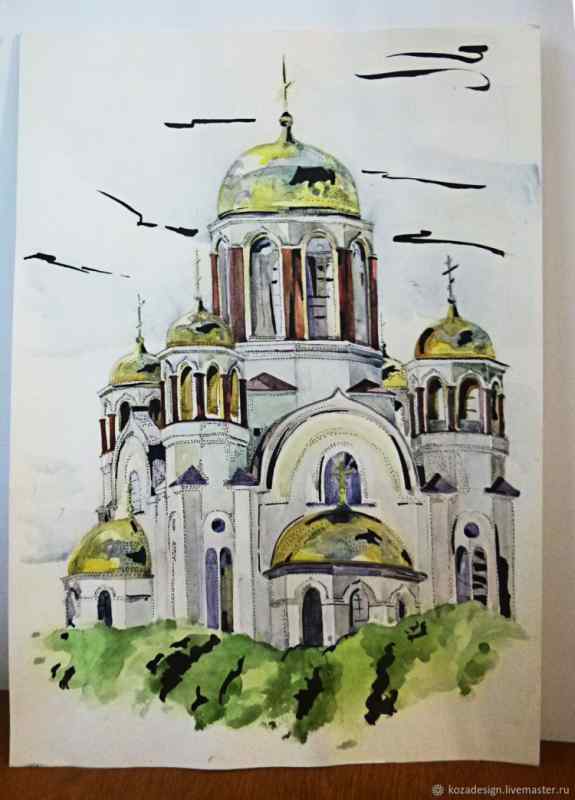 Храм на крови рисунок