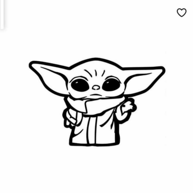 Йода трафарет