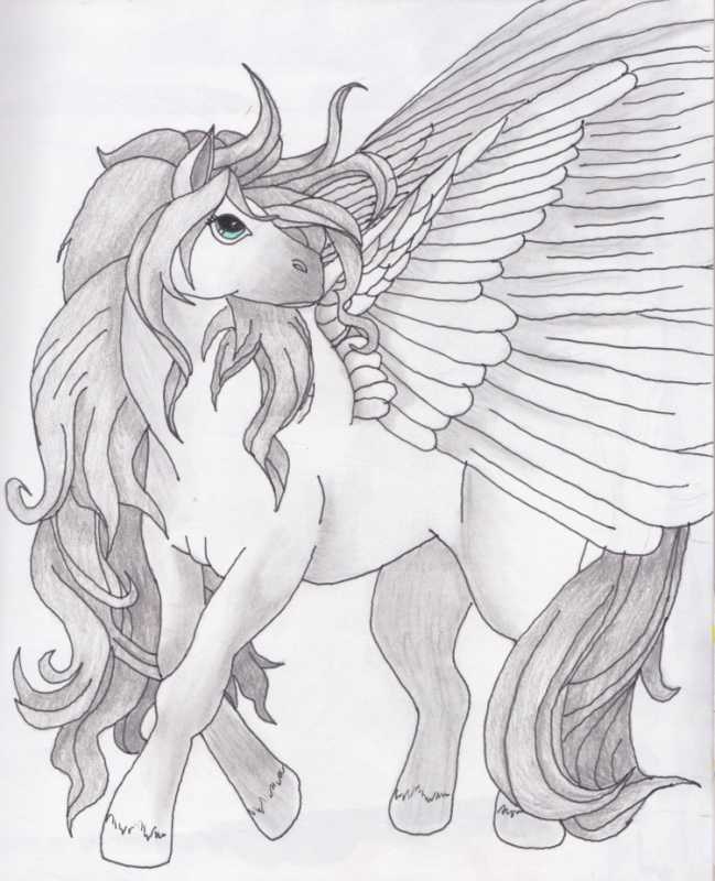 Мифические рисунки карандашом